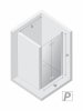NEW TRENDY Drzwi prysznicowe wnękowe składane NEW SOLEO 120x195 cm D-0137A/D-0138